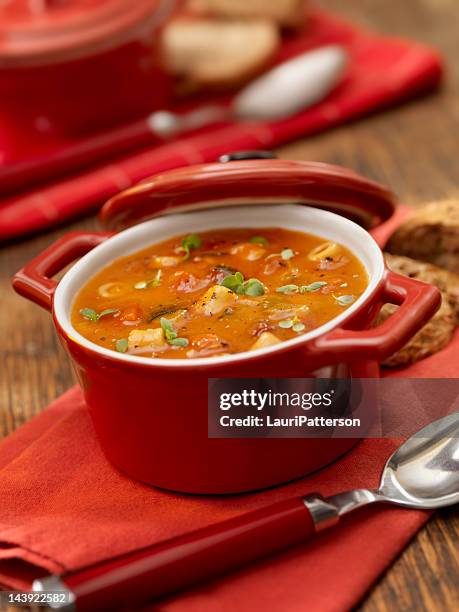 minestrone soup - good soup stock pictures, royalty-free photos & images