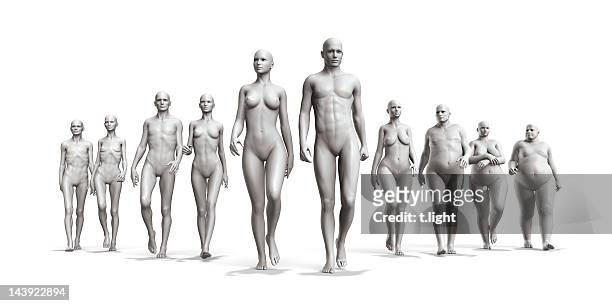 corpo humano diversidade - abaixo do peso - fotografias e filmes do acervo