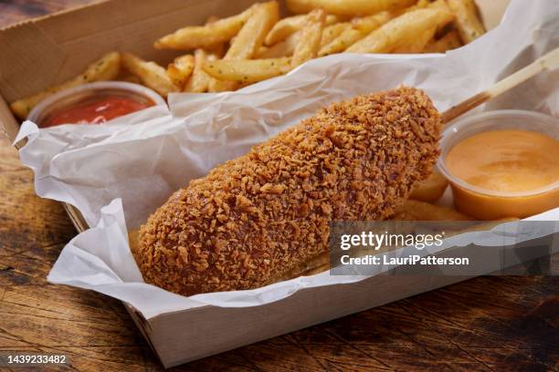 Korean Corn Dog With Fries High-Res Stock Photo Getty Images