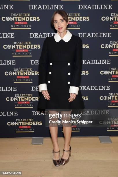 Zoe Kazan attends Deadline Contenders Film: New York on November 05, 2022 in New York City.