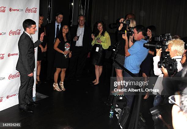 Actor Josh Hutcherson arrives for CinemaCon 2012 - CinemaCon Big Screen Achievement Awards Ceremony held at The Colosseum at Caesars Palace on April...