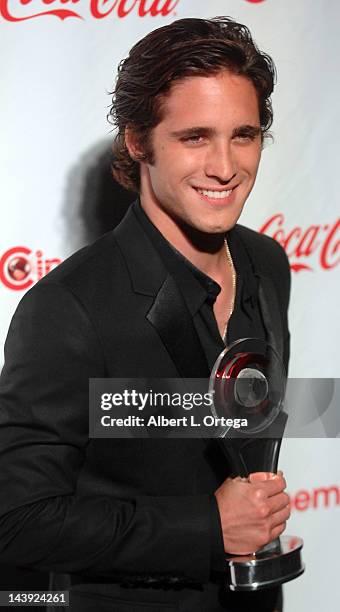 Actor Diego Boneta arrives for CinemaCon 2012 - CinemaCon Big Screen Achievement Awards Ceremony held at The Colosseum at Caesars Palace on April 26,...