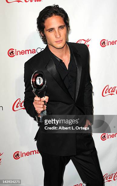 Actor Diego Boneta arrives for CinemaCon 2012 - CinemaCon Big Screen Achievement Awards Ceremony held at The Colosseum at Caesars Palace on April 26,...