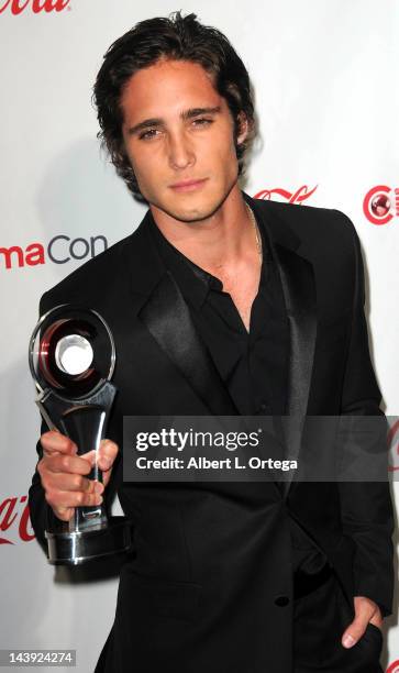 Actor Diego Boneta arrives for CinemaCon 2012 - CinemaCon Big Screen Achievement Awards Ceremony held at The Colosseum at Caesars Palace on April 26,...