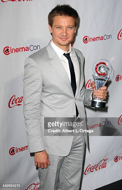Actor Jeremy Renner arrives for CinemaCon 2012 - CinemaCon Big Screen Achievement Awards Ceremony held at The Colosseum at Caesars Palace on April...