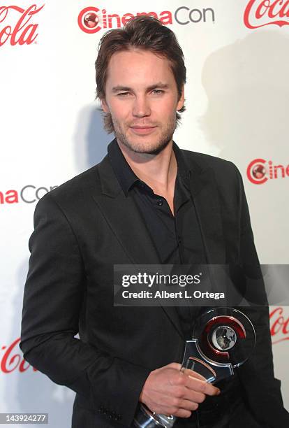 Actor Taylor Kitsch arrives for CinemaCon 2012 - CinemaCon Big Screen Achievement Awards Ceremony held at The Colosseum at Caesars Palace on April...