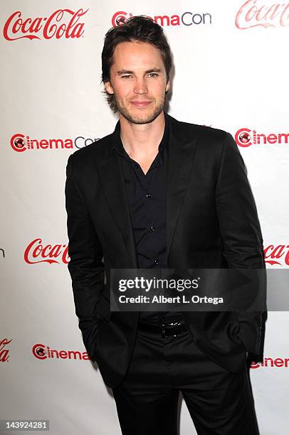 Actor Taylor Kitsch arrives for CinemaCon 2012 - CinemaCon Big Screen Achievement Awards Ceremony held at The Colosseum at Caesars Palace on April...