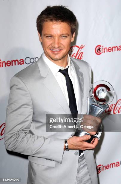 Actor Jeremy Renner arrives for CinemaCon 2012 - CinemaCon Big Screen Achievement Awards Ceremony held at The Colosseum at Caesars Palace on April...