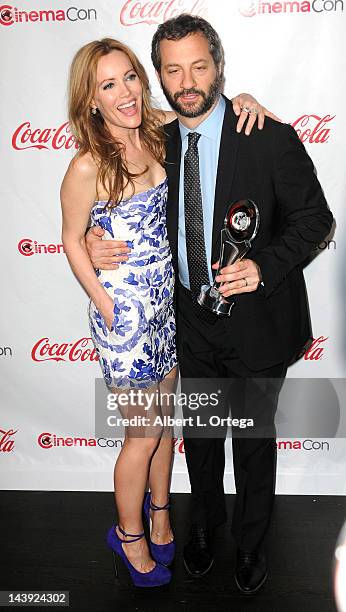 Actress Leslie Mann and director Judd Apatow arrive for CinemaCon 2012 - CinemaCon Big Screen Achievement Awards Ceremony held at The Colosseum at...