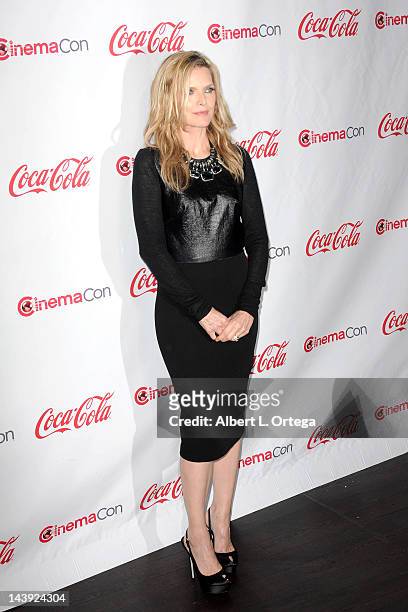 Actress Michelle Pfeiffer arrives for CinemaCon 2012 - CinemaCon Big Screen Achievement Awards Ceremony held at The Colosseum at Caesars Palace on...