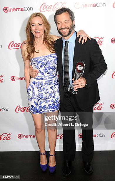 Actress Leslie Mann and director Judd Apatow arrive for CinemaCon 2012 - CinemaCon Big Screen Achievement Awards Ceremony held at The Colosseum at...