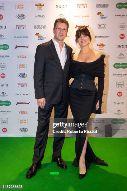 Craig Logan and a guest attend the Specsavers Scottish Music Awards 2022 at The Barrowland Ballroom on November 05, 2022 in Glasgow, Scotland.