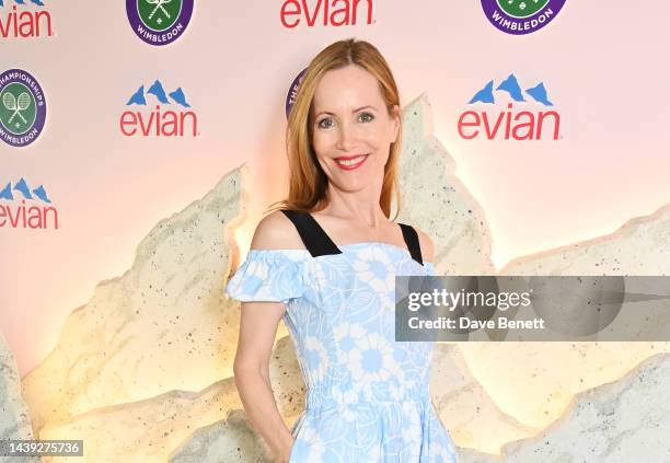 Leslie Mann poses in the evian VIP Suite on day one of Wimbledon 2023 on July 3, 2023 in London, England.