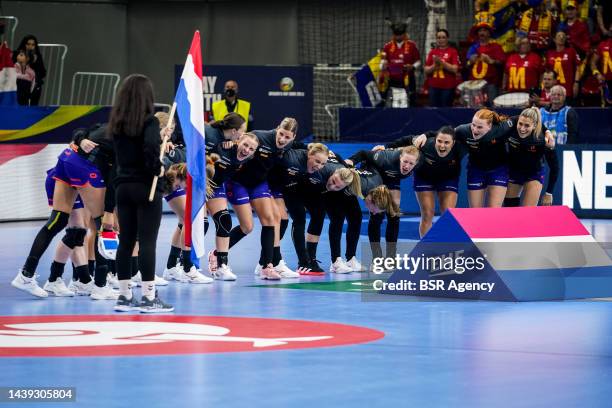 Claudia Rompen of the Netherlands, Laura van der Heijden of the Netherlands, Debbie Bont of the Netherlands, Pipy Wolfs of the Netherlands, Bo van...