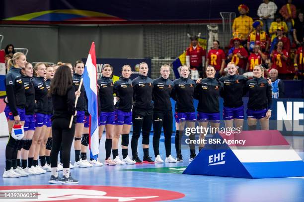 Claudia Rompen of the Netherlands, Laura van der Heijden of the Netherlands, Debbie Bont of the Netherlands, Pipy Wolfs of the Netherlands, Bo van...