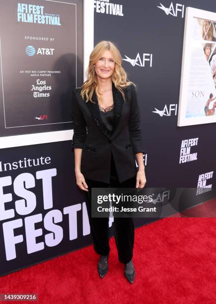 Laura Dern attends the AFI Fest 2022 red carpet premiere of “The Son” at TCL Chinese Theatre on November 05, 2022 in Hollywood, California.