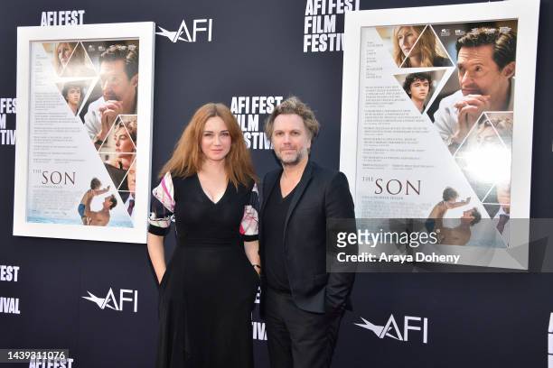 Marine Delterme and Florian Zeller attend "The Son" Premiere during 2022 AFI Fest at TCL Chinese Theatre on November 05, 2022 in Hollywood,...