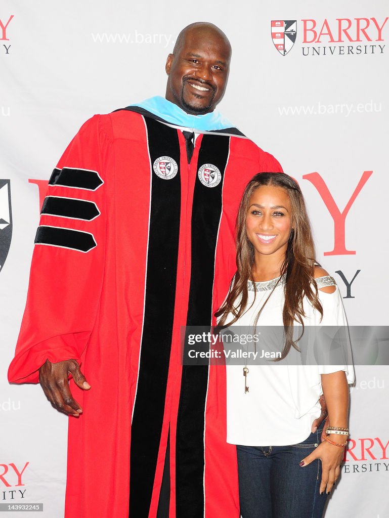 Shaquille O'Neal Receives Doctoral Degree From Barry University