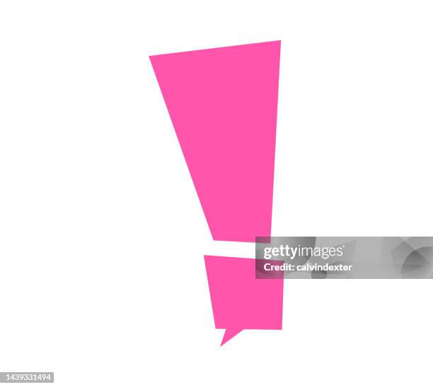 online messaging concept design - exclamation point stock illustrations