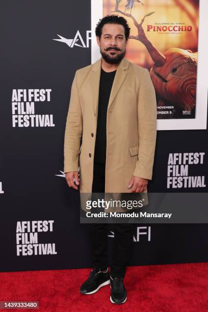 Jon Huertas attends "Guillermo del Toro's Pinocchio" Premiere during 2022 AFI Fest at TCL Chinese Theatre on November 05, 2022 in Hollywood,...