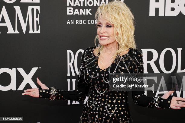 Dolly Parton attends the 37th Annual Rock & Roll Hall Of Fame Induction Ceremony at Microsoft Theater on November 05, 2022 in Los Angeles, California.