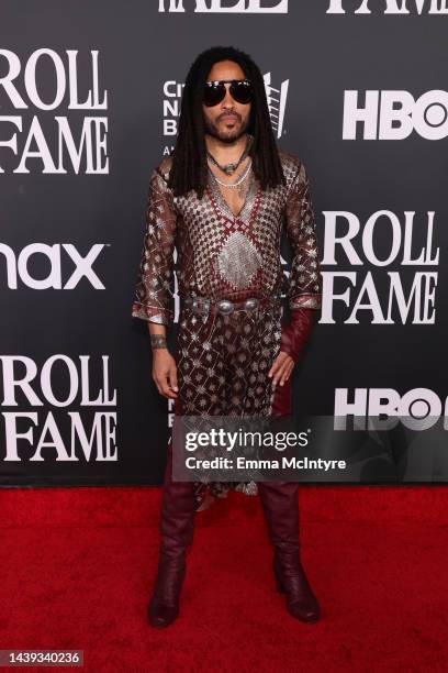 Lenny Kravitz attends the 37th Annual Rock & Roll Hall of Fame Induction Ceremony at Microsoft Theater on November 05, 2022 in Los Angeles,...
