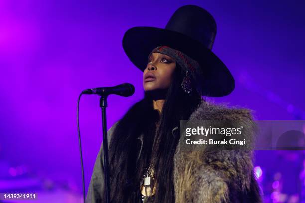 Erykah Badu performs at The Royal Festival Hall on November 05, 2022 in London, England.