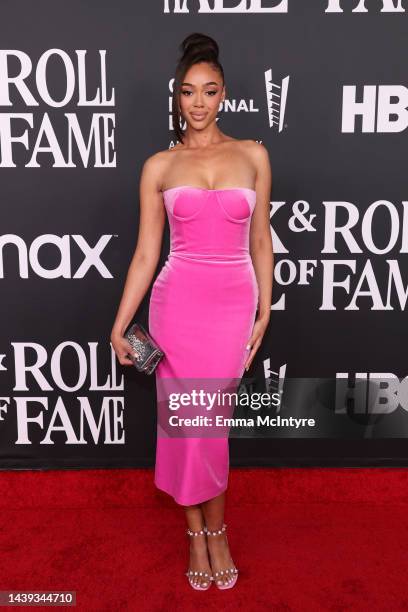 Bella Harris attends the 37th Annual Rock & Roll Hall of Fame Induction Ceremony at Microsoft Theater on November 05, 2022 in Los Angeles, California.