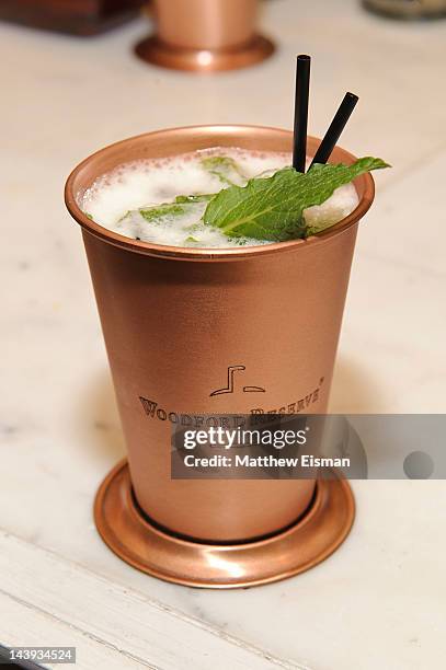 Mint julep drink at the 138th Kentucky Derby celebration at 122 West 26th Street on May 5, 2012 in New York City.