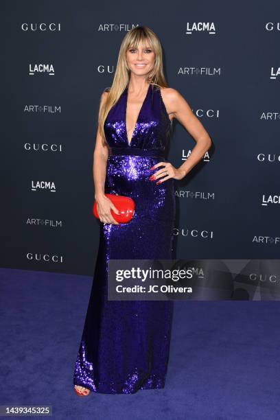 Heidi Klum attends the 11th Annual LACMA Art + Film Gala at Los Angeles County Museum of Art on November 05, 2022 in Los Angeles, California.