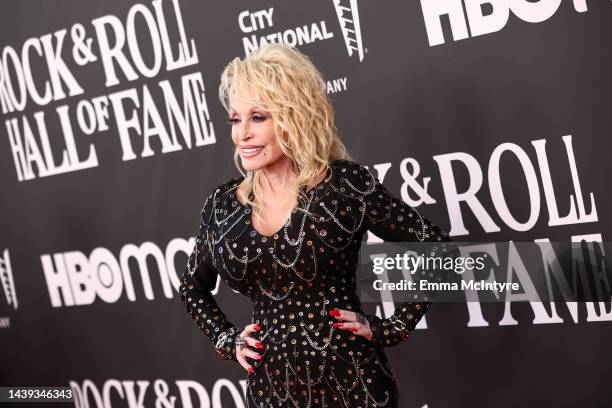 Dolly Parton attends the 37th Annual Rock & Roll Hall of Fame Induction Ceremony at Microsoft Theater on November 05, 2022 in Los Angeles, California.