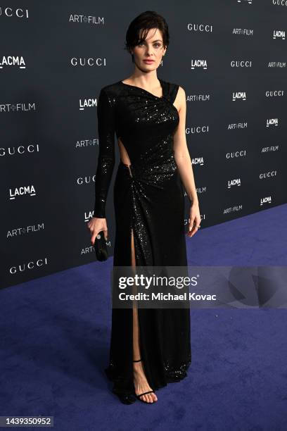 Isabeli Fontana attends the 2022 LACMA ART+FILM GALA Presented By Gucci at Los Angeles County Museum of Art on November 05, 2022 in Los Angeles,...