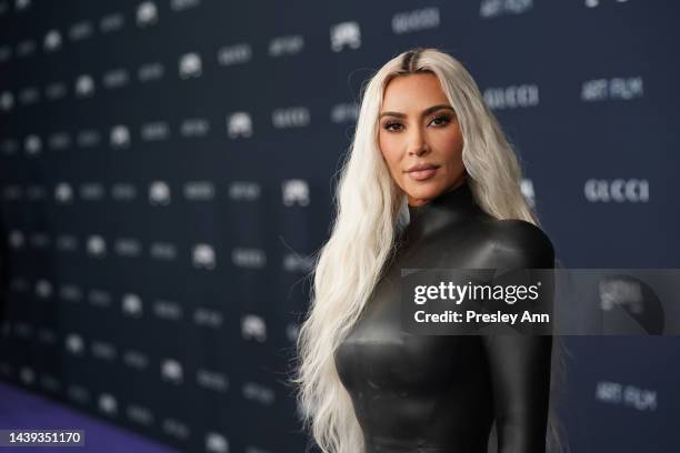 Kim Kardashian attends the 2022 LACMA ART+FILM GALA Presented By Gucci at Los Angeles County Museum of Art on November 05, 2022 in Los Angeles,...