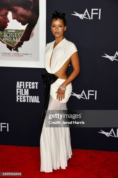 Taylor Russell attends "Bones And All" Premiere during 2022 AFI Fest at TCL Chinese Theatre on November 05, 2022 in Hollywood, California.