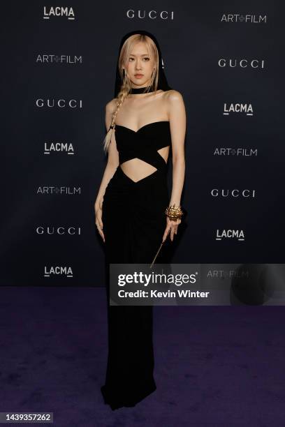 Rosé of BLACKPINK attends the 11th Annual LACMA Art + Film Gala at Los Angeles County Museum of Art on November 05, 2022 in Los Angeles, California.