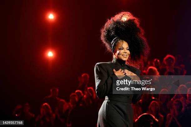 Janet Jackson attends the 37th Annual Rock & Roll Hall of Fame Induction Ceremony at Microsoft Theater on November 05, 2022 in Los Angeles,...