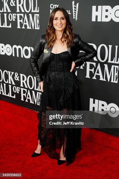 Sara Bareilles attends the 37th Annual Rock & Roll Hall Of Fame Induction Ceremony at Microsoft Theater on November 05, 2022 in Los Angeles,...