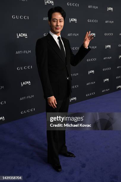 Zo In-sung attends the 2022 LACMA ART+FILM GALA Presented By Gucci at Los Angeles County Museum of Art on November 05, 2022 in Los Angeles,...