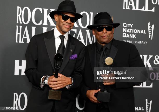 Jimmy Jam, and Terry Lewis attend 37th Annual Rock & Roll Hall Of Fame Induction Ceremony at Microsoft Theater on November 05, 2022 in Los Angeles,...