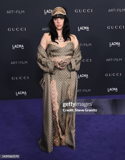 Billie Eilish arrives at the 11th Annual LACMA Art + Film Gala at Los Angeles County Museum of Art on November 05, 2022 in Los Angeles, California.