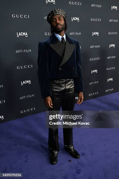 Dev Hynes attends the 2022 LACMA ART+FILM GALA Presented By Gucci at Los Angeles County Museum of Art on November 05, 2022 in Los Angeles, California.