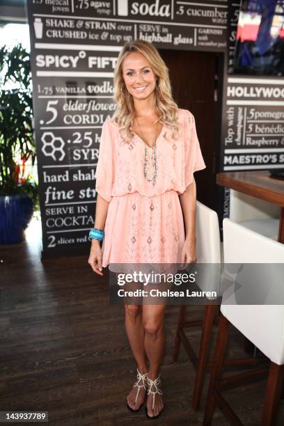 Actress/model Stacy Keibler hosts a tequila cocktail competition and celebrates Cinco de Mayo at Mixology101 & Planet Dailies on May 5, 2012 in Los...