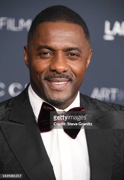 Idris Elba arrives at the 11th Annual LACMA Art + Film Gala at Los Angeles County Museum of Art on November 05, 2022 in Los Angeles, California.