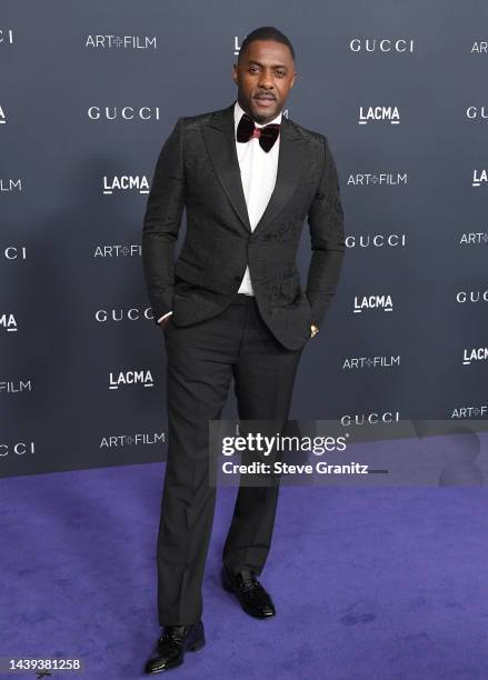 Idris Elba arrives at the 11th Annual LACMA Art + Film Gala at Los Angeles County Museum of Art on November 05, 2022 in Los Angeles, California.