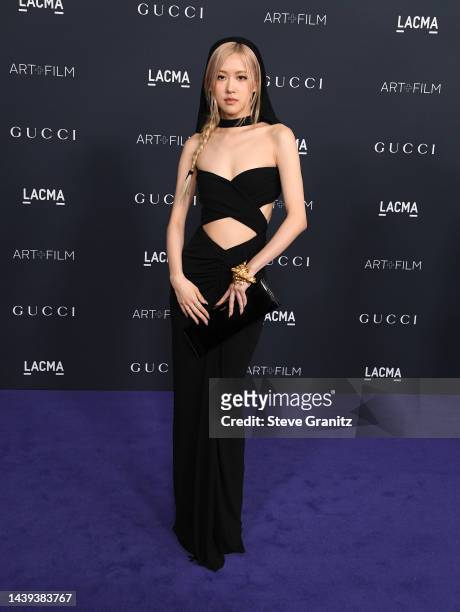 Rosé of BLACKPINKarrives at the 11th Annual LACMA Art + Film Gala at Los Angeles County Museum of Art on November 05, 2022 in Los Angeles, California.