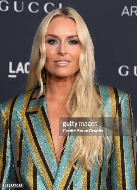 Lindsey Vonn arrives at the 11th Annual LACMA Art + Film Gala at Los Angeles County Museum of Art on November 05, 2022 in Los Angeles, California.