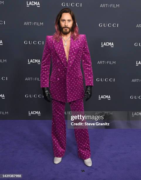 Jared Leto arrives at the 11th Annual LACMA Art + Film Gala at Los Angeles County Museum of Art on November 05, 2022 in Los Angeles, California.
