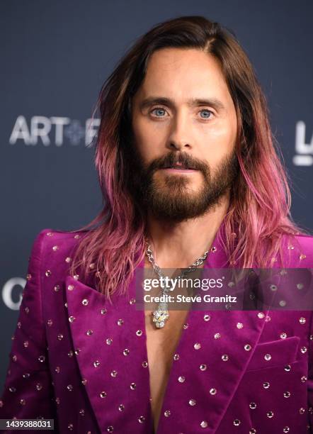 Jared Leto arrives at the 11th Annual LACMA Art + Film Gala at Los Angeles County Museum of Art on November 05, 2022 in Los Angeles, California.