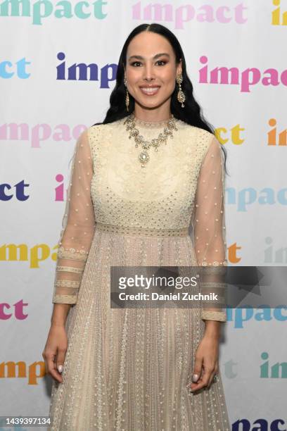 Meena Harris attends the South Asian Women Get Out the Vote Benefit Dinner - Hosted by Meena Harris and Padma Lakshmi on November 05, 2022 in...