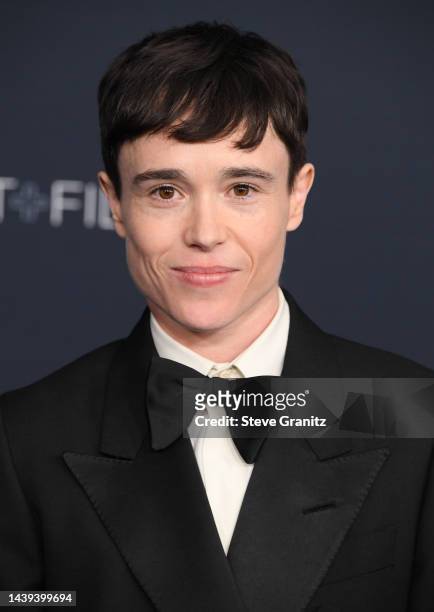 Elliot Pagearrives at the 11th Annual LACMA Art + Film Gala at Los Angeles County Museum of Art on November 05, 2022 in Los Angeles, California.